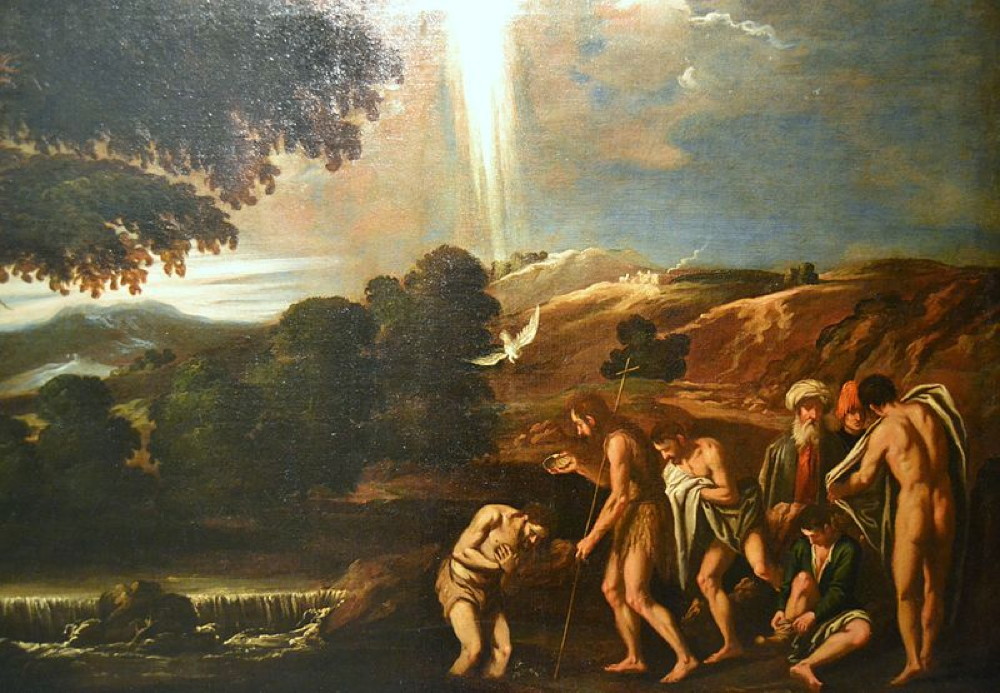 Il battesimo di Cristo, Pedro Orrente