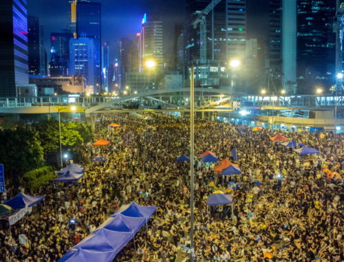 HK Occupy Central in Harcourt Eoad