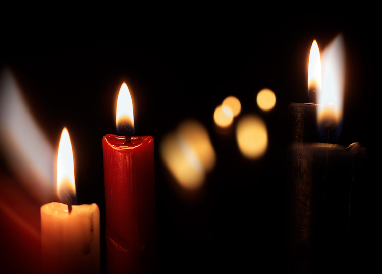 candles-on-a-black-background