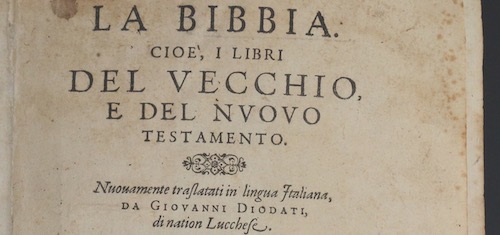 Giovanni Diodati, autore della prima traduzione integrale della Bibbia in  lingua italiana - L'Eco delle Valli Valdesi